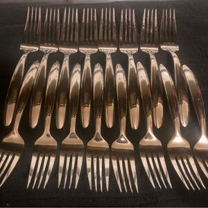 Oneida Silver stainless steel forks set of 16